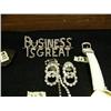 Image 5 : Lot of rhinestone jewelry - pins, earrings, etc.(241)