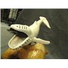 Image 3 : Incredible 12" white ivory whale, most impressive whale we've seen, tail made in 3 sections, mounted