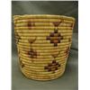 Image 2 : 11" open top Hooper Bay grass basket with birds circa 1960, fine condition, minute wear. (3)