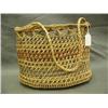 Image 1 : Hooper bay grass basket with handles for gathering herbs 8.5" x 10" L (3)