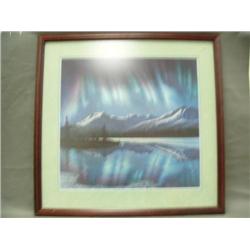 Double matted and framed Nuremburg, 195/600 "Night Light, frame is 29 x 30 (242)