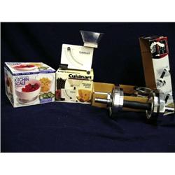 40 lbs chrome weights, kitchen scales (241)