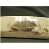 Image 4 : Outstanding 20.5" walrus tusk scrimmed by Mla, scrimshawed with 4 masted schooner, seal, walruses, w