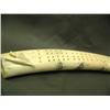 Image 2 : 21" Walrus tusk crib board circa 1950scrimshawed with whaling scenes; 6 ships, amazing fleet, two wh