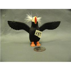 3" tufted puffin, wingspan-an is 3.25" by CB Oozeva Sr. XLNT quality (3)
