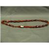 Image 1 : 30" faceted amber trade bead necklace (3)