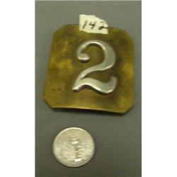 Civil war belt buckle with the number 2 on it (3)