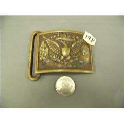 Civil war era belt buckle with eagle (3)