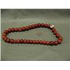 Image 1 : 24" strand of red trade beads - large (3)