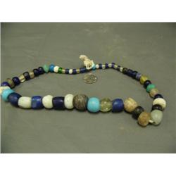 Old Russian trade bead necklace, graduated 26" came from Nome AK (3)