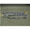 Image 1 : Two strands of blue and white trade beads 23" long (3)