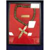 Image 1 : Hudson's bay type fur trade single bar cross stamped HR and Montreal strung with old trade beads (3)