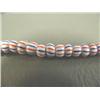 Image 2 : Two strands of red white and blue trade beads, 24" long (3)