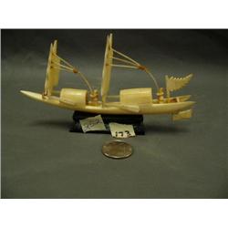 6" ivory boat (252)