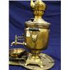 Image 3 : Samovar with tray, tea pot, chimney and dip pan 20" tall, (3)