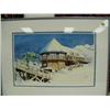 Image 1 : Signed and numbered J Cote Sueter print 1984, 76/500, double mated and framed, Mt. Alyeska frame: 16