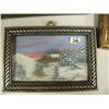 Image 2 : Lot of 5 Antique pictures in antique frames, one original "Winter in Mt. McKinley," L. Anderson 1943