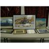 Image 1 : Lot of 7 pictures - 1997 AK RR Poster, Photograph of Arco Spirit Super Tanker in Valdez, Aerial phot