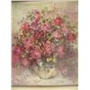 Image 4 : Lot of 3 pictures: Roses in vase framed: 27 x 27; children at beach 22 x 27; Van Gough "Sunflowers" 