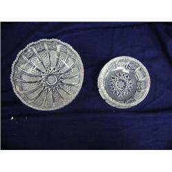 Two beautiful cut glass bowls (241)