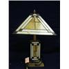 Image 2 : Leaded glass lamp, Frank Lloyd Wright style (241)