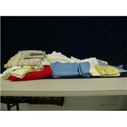 Large Lot of linen tablecloths (241)