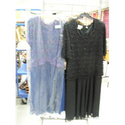 Two ladies' beaded dresses Carina 1x, and "Brilliant" beaded dress, 2x (241)
