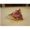 Image 2 : Amethyst and gold ring, unhallmarked gold And amethyst ring, contemporary style (241)