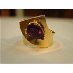 14K SXAL marked, .3 ox, appx 2 carat amethyst (241)