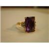 Image 2 : Appx .5 carat amythyst with 6 diamonds that are about  .10 carats each 14k (241)