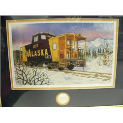 J Cote Seuter AK RR 1996 AK RR Caboose has medallion 260/500 (241)