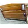 Image 3 : American Walnut double bed with springs and mattress (253)