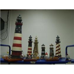 Shelf of  Nautical: light houses, ships in a bottle(8888)