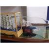 Image 5 : Shelf of Ships in a bottle & Shadow boxes(8888)