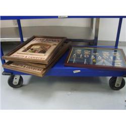 Shelf of shadow boxes & framed nautical knotss(8888)