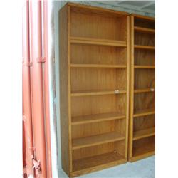 Choice on two oak book cases (253)