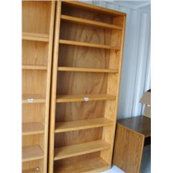 Choice on two oak book cases (253)