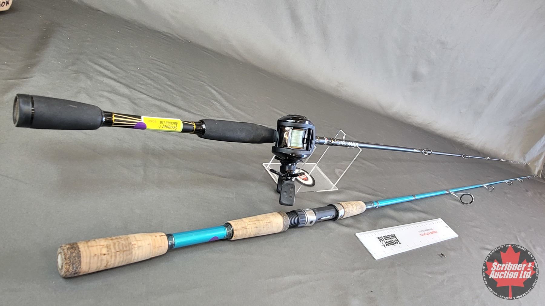 FISHING RODS (2) : Abu Garcia ProMax 7ft One Piece w/Level Winding Reel ...