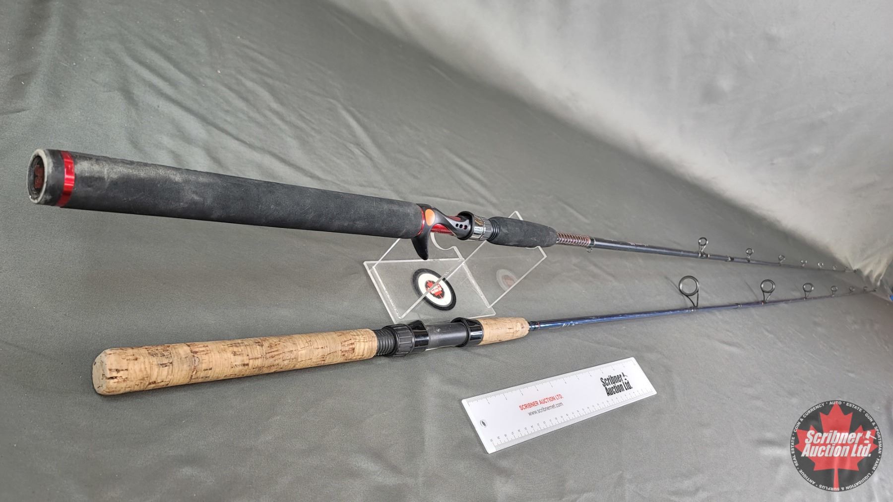 FISHING RODS (2) : Shakespeare Ugly Stik 7ft Two Piece & Shimano Bob ...