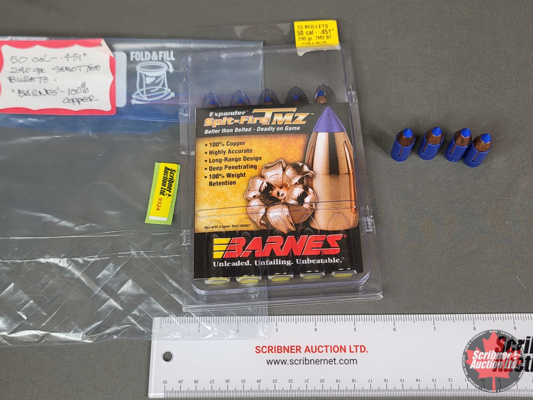 Barnes 100% Copper .50cal Saboted Bullets (290gr) (19 Count) (SEE PICS ...