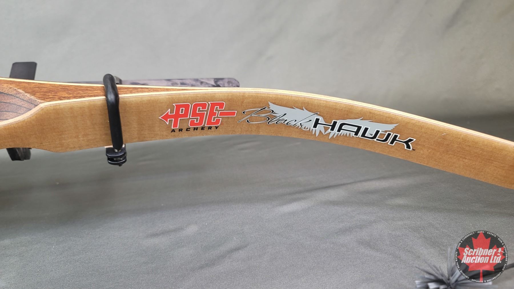 PSE Black-Hawk Recurve Bow (Left Hand) 60' / 50# with removeable ...