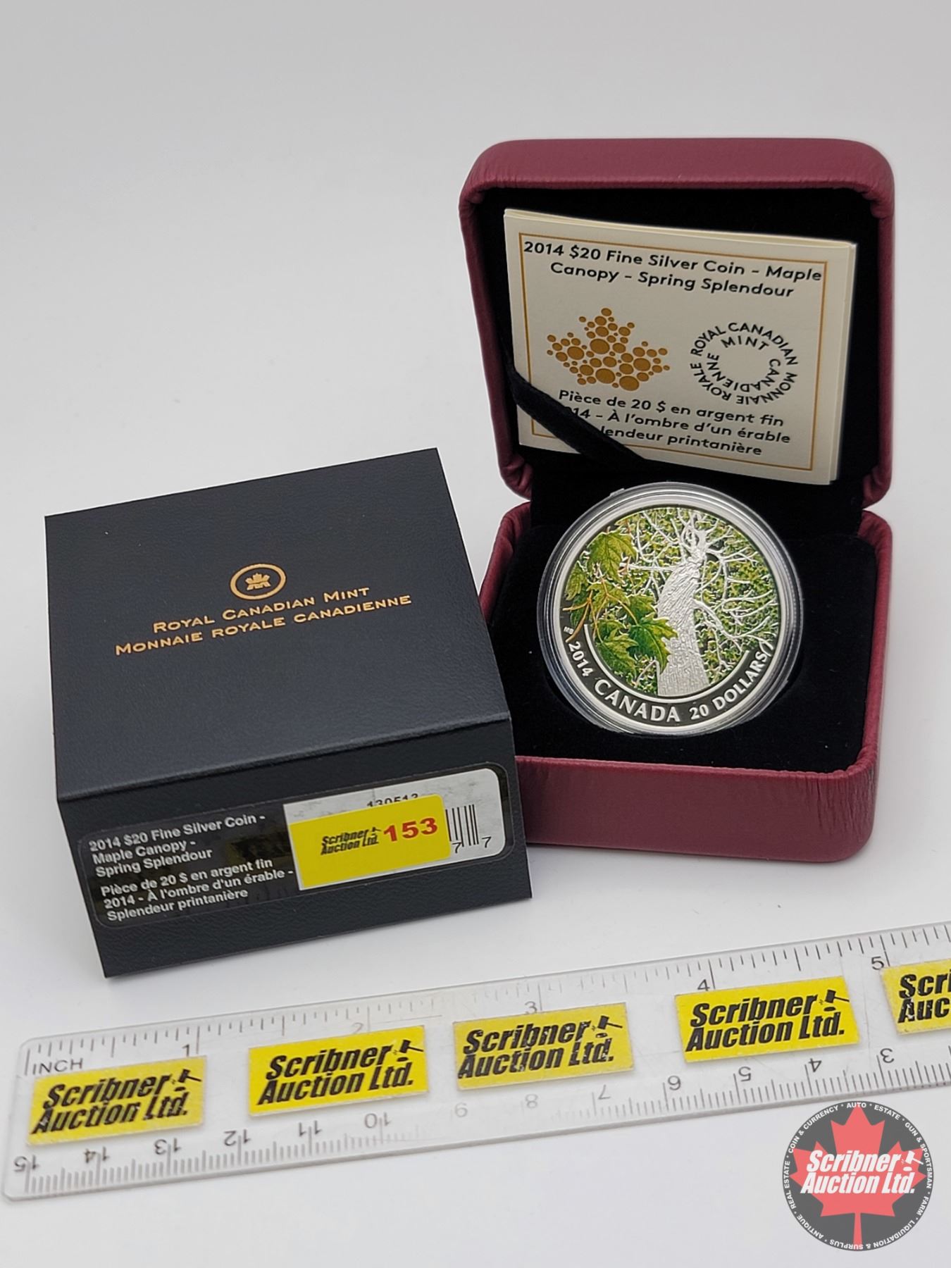 Spring Metal Coin RCM 2014 $20 Fine Silver Coin : Maple Canopy : Spring Splendour (COA ...