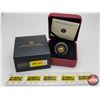 Image 1 : RCM 1/25 Ounce Gold Coin 2009 : 50-Cent (COA 99.99%) (SEE PICS!)  (Listing & Descriptions are a GUID