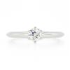 Image 5 : Classic Tiffany & Co. Platinum 0.30 ctw Round Diamond Solitaire Engagement Ring