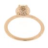 Image 6 : 14K Rose Gold 5.5mm Prong Cultured Pearl w/ Braided Basket Petite Solitaire Ring