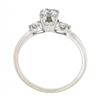 Image 8 : Vintage Orange Blossom 14k White Gold 0.43 ctw Diamond Solitaire w/ Accents Ring