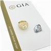 Image 2 : Estate 18k Yellow Gold 7.95 ctw GIA Round Brilliant Diamond Engagement Bombe Rin