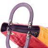 Image 6 : Christian Dior Tricolor Lady Dior Bag Cannage Quilt Grained Lambskin Medium