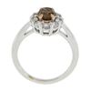 Image 9 : NEW 18k & 14k Gold GIA Fancy Dark Yellow Brown Solitaire w/ Diamond Halo Ring