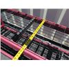 Image 8 : Red Metal Adjustable 3-Tier Mesh Shelving Unit 74" x 24" x 78"H